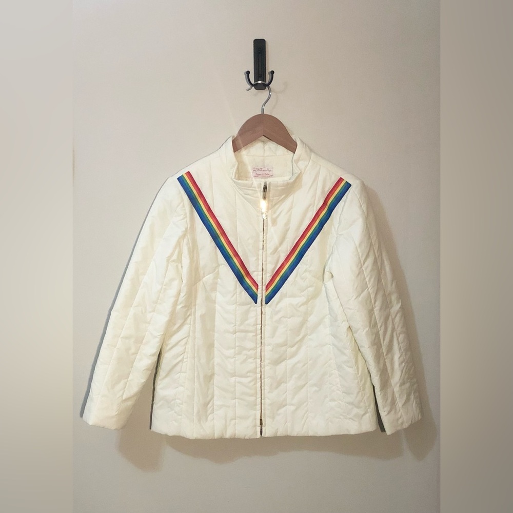 Vintage Rainbow Figure Skating Coat